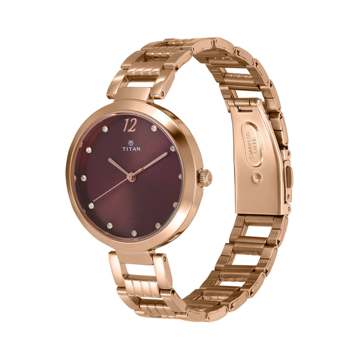 Titan Sparkle Purple Dial Analog Watch For Women NN2480WM02