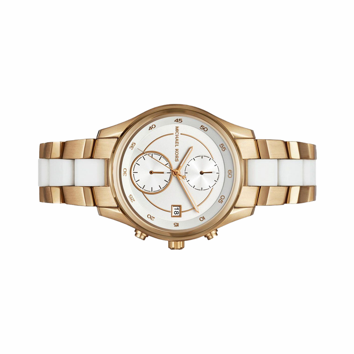 Michael Kors Briar Chronograph White Dial Ladies Watch MK6466