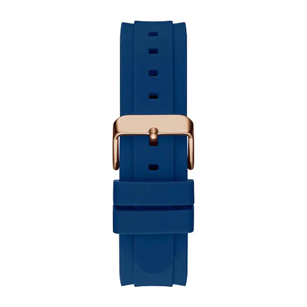 Guess Mens Connoisseur Blue Dial Silicone Analogue Watch - GW0335G2