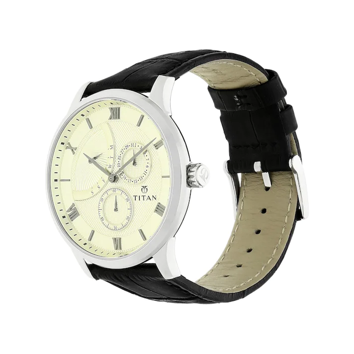 Titan Retrogrades Analog Silver Dial Men's Watch 90101SL01