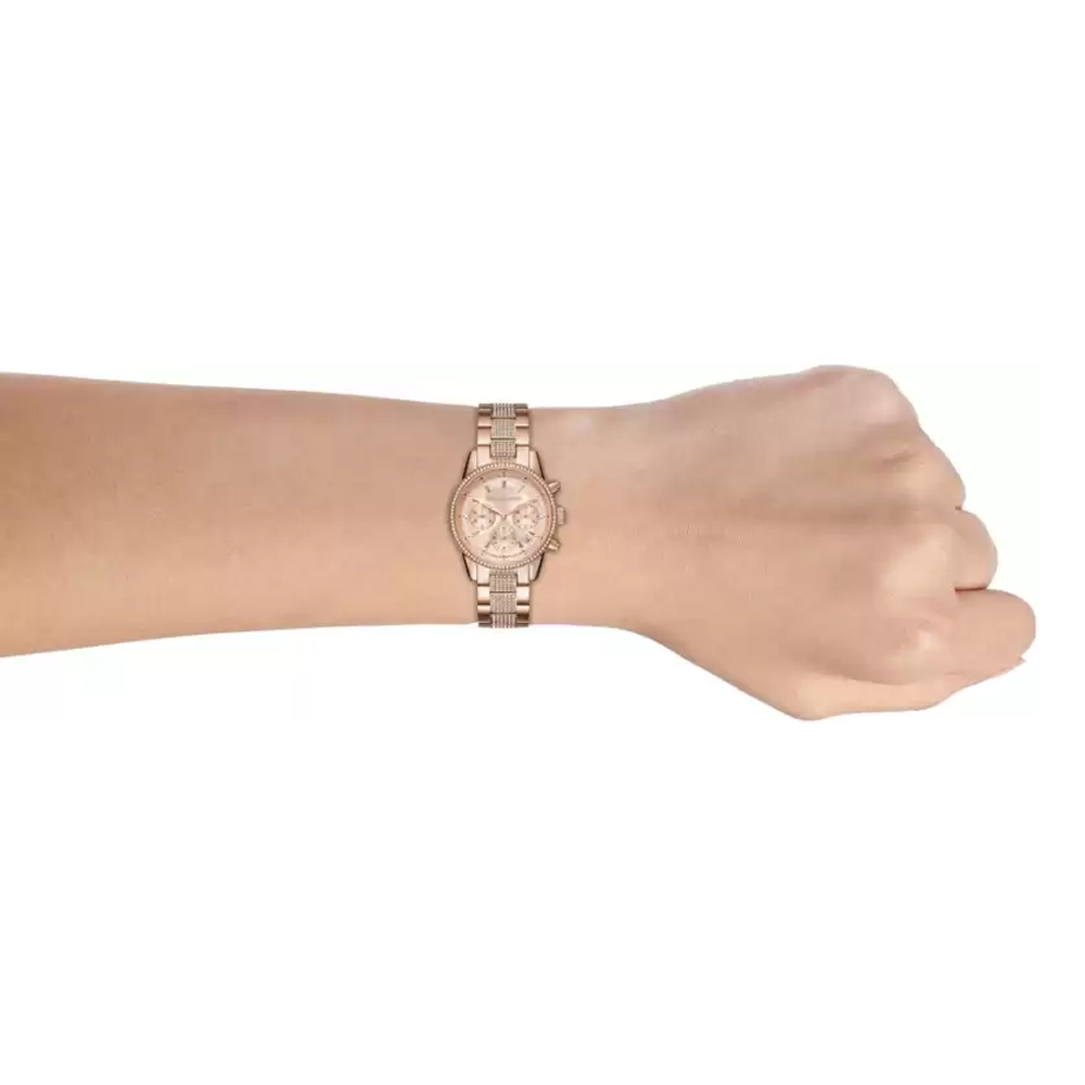 Michael Kors Ritz Analog Rose Gold Dial Women's Watch-MK6485