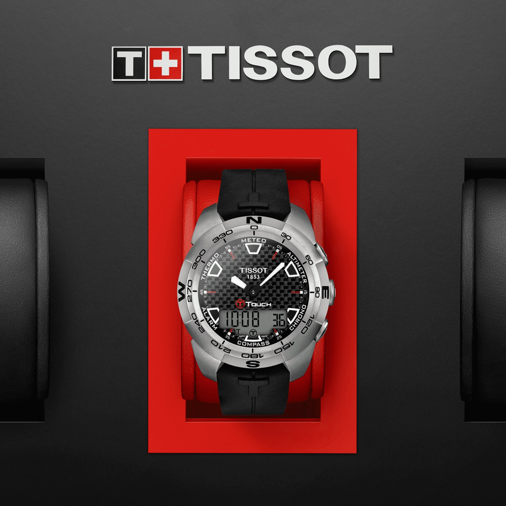 Tissot T Touch Expert Titanium Alarm Chronograph Mens Watch