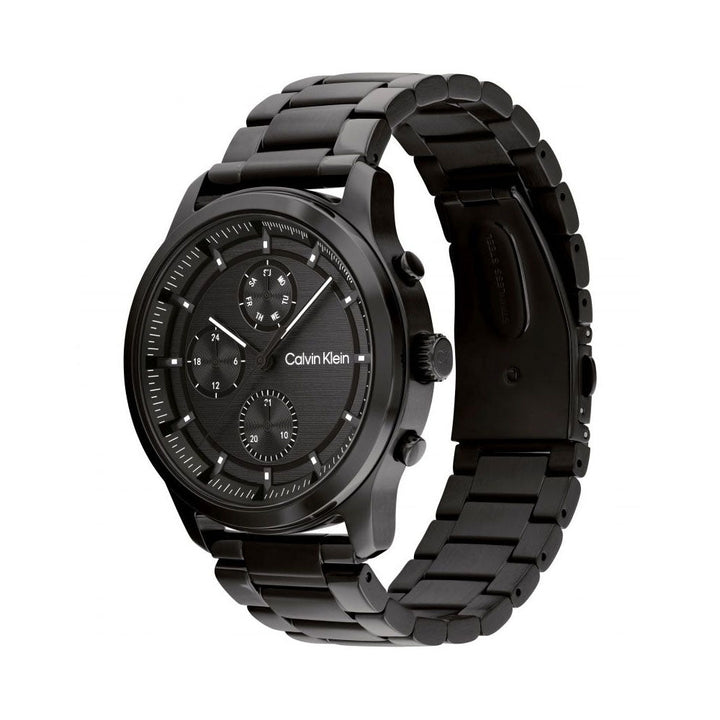 Calvin Klein Sport Multi-Function Black Dial Stainless Steel Analog Watch for Men - 25200209