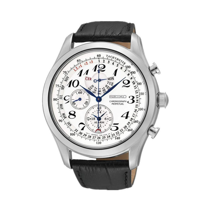 Seiko Dress Chronograph White Dial Men's Watch - SPC131P1