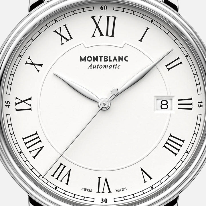 MONT BLANC Tradition Automatic White Dial Men's Watch 112609