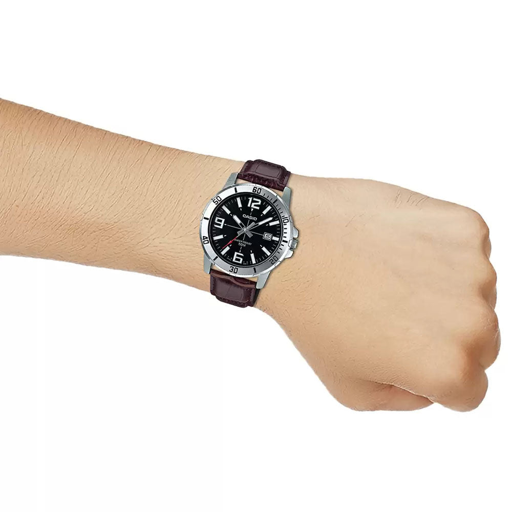 Casio Enticer Black Dial Men's Watch -A1370