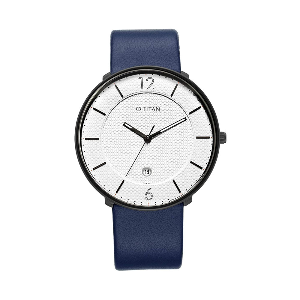 Titan Analog White Dial Men's Watch-1849NL01