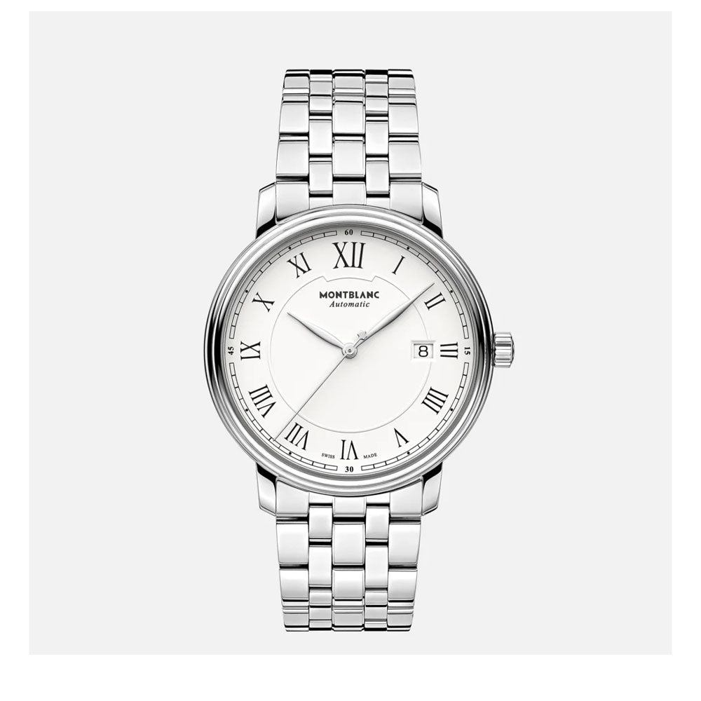Montblanc Tradition Automatic White Dial Men's Watch 112610
