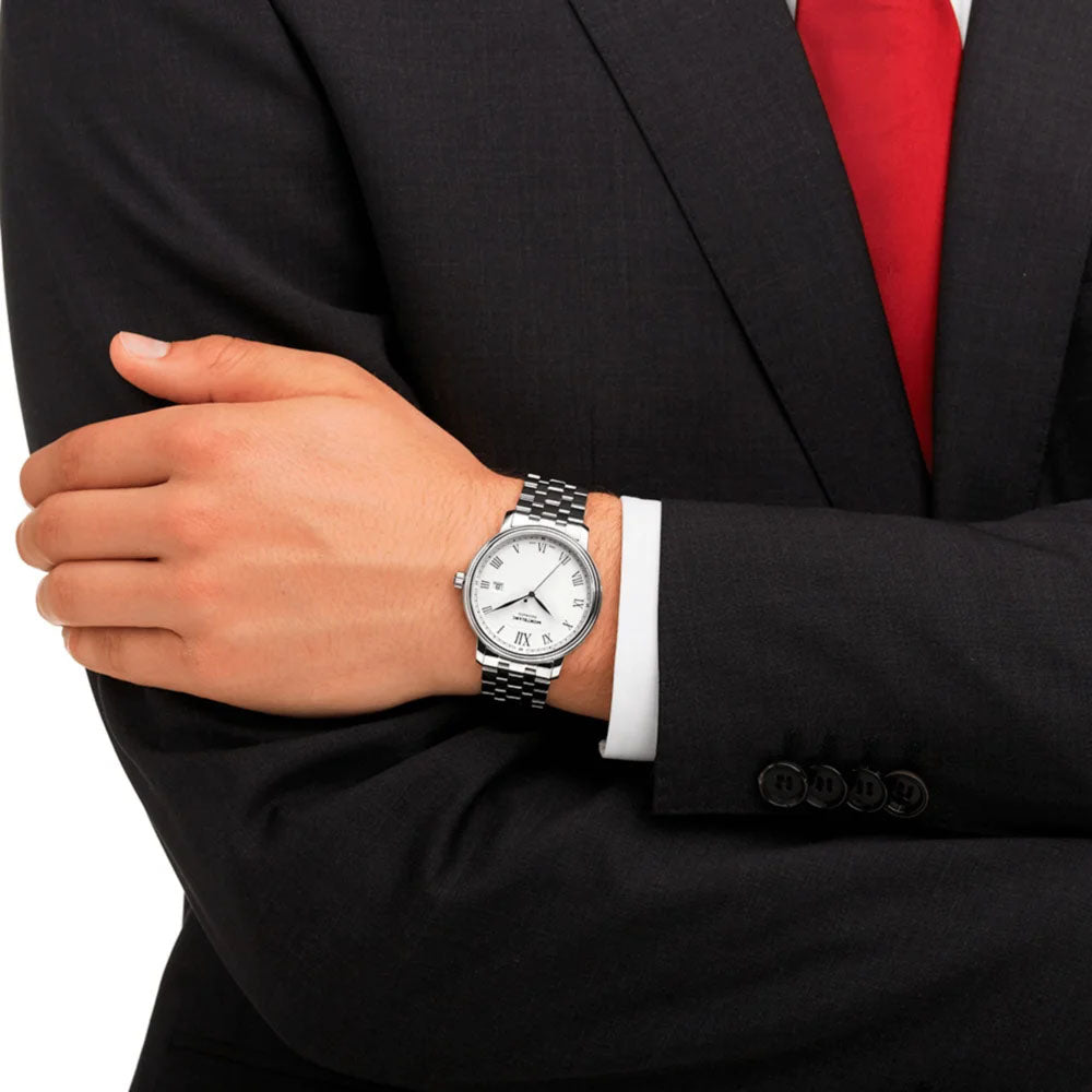 Montblanc Tradition Automatic White Dial Men's Watch 112610