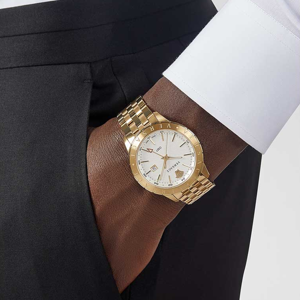 Versace VEBK00518 Univers Quartz White Dial Men's Watch