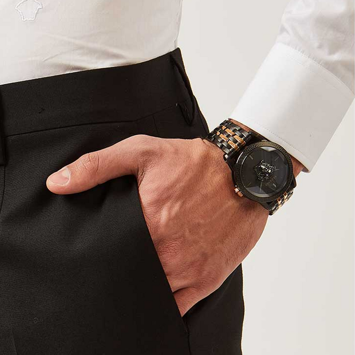 Versace VERD00618 Palazzo Empire Black Dial Men's Watch