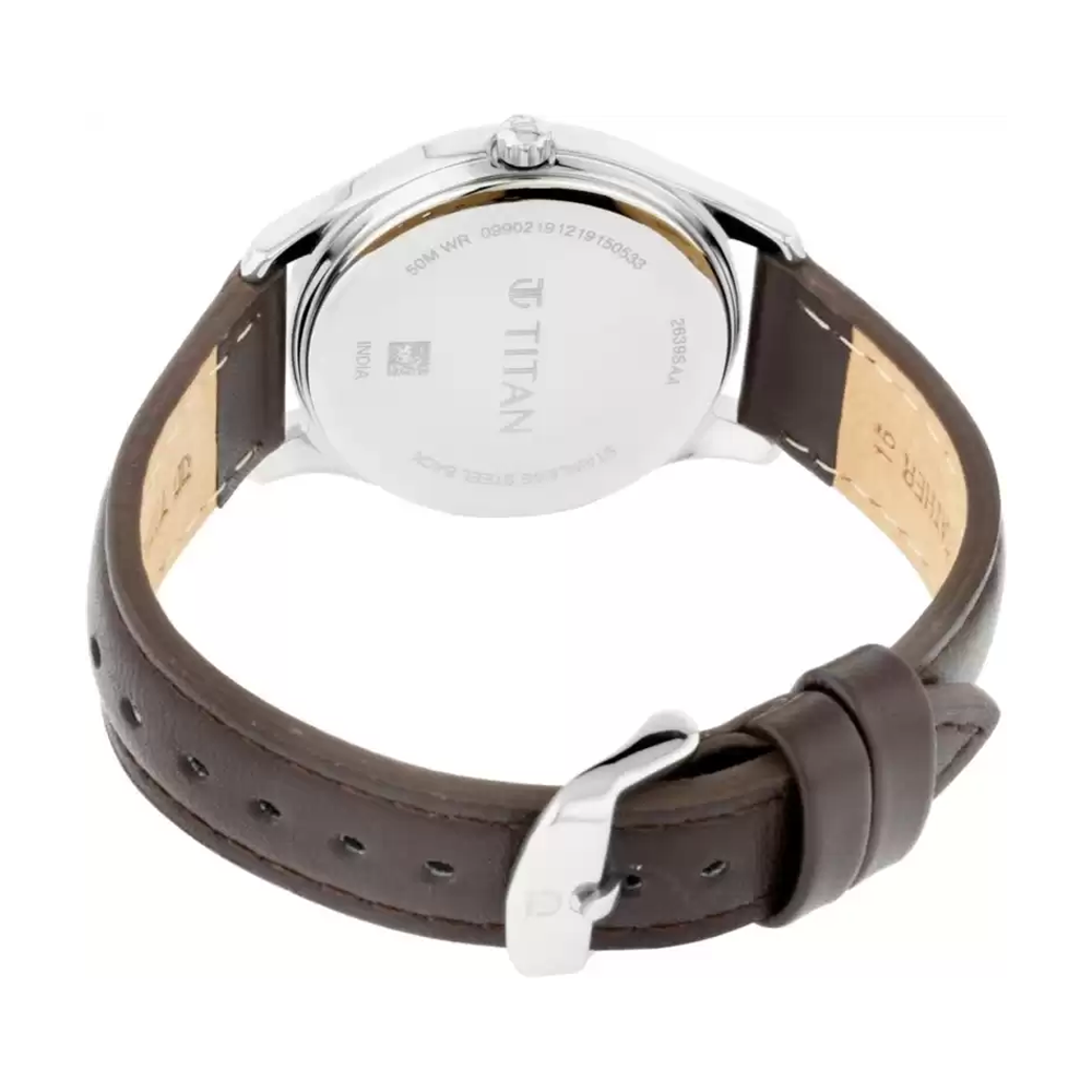 Titan Neo Analog Silver Dial Women's Watch 2639SL03