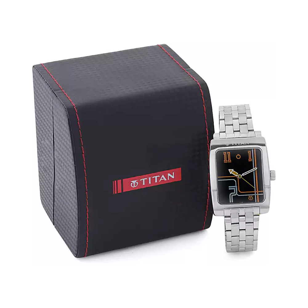 Titan square hot sale watch price