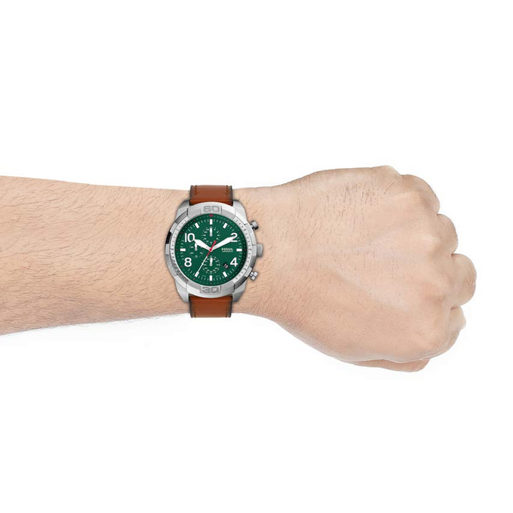 Fossil FS5738 Bronson Analog Green Dial Men's Watch