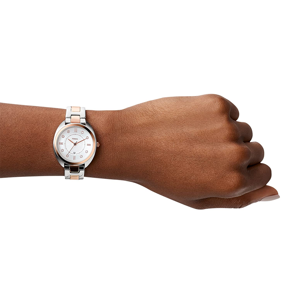 Fossil ES5072 Gabby Analog White Dial Women's Watch