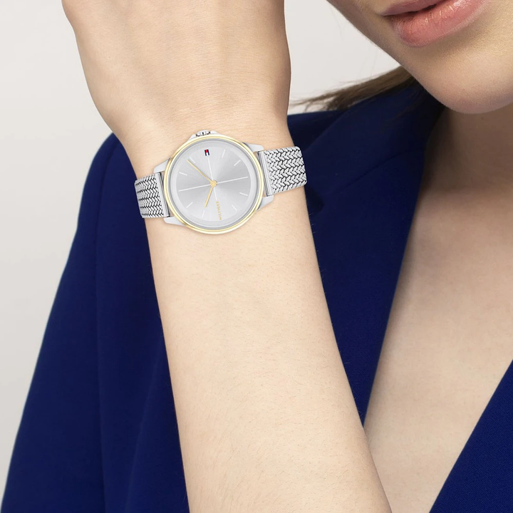 Tommy Hilfiger Silver White Dial Women Watch NCTH1782357W