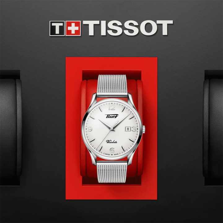 TISSOT T1184101127700 Heritage Visodate Silver Opalin Dial Men's Watch