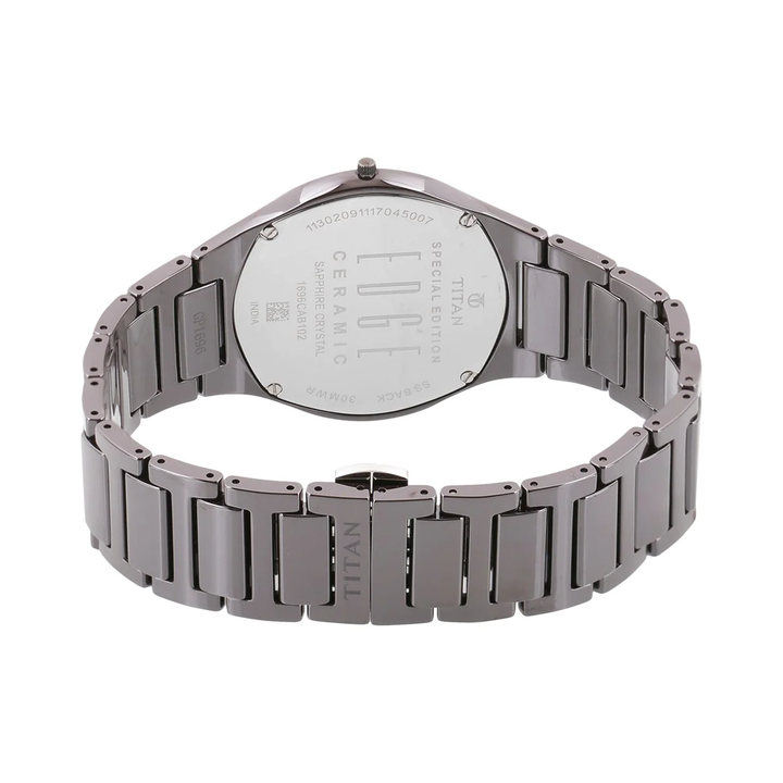 Titan Edge Analog Silver Dial Men's Watch 1696QC02