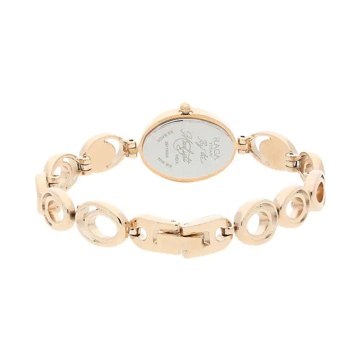 TITAN Raga Moonlight Mother Of Pearl Metal Strap Watch 2511WM04