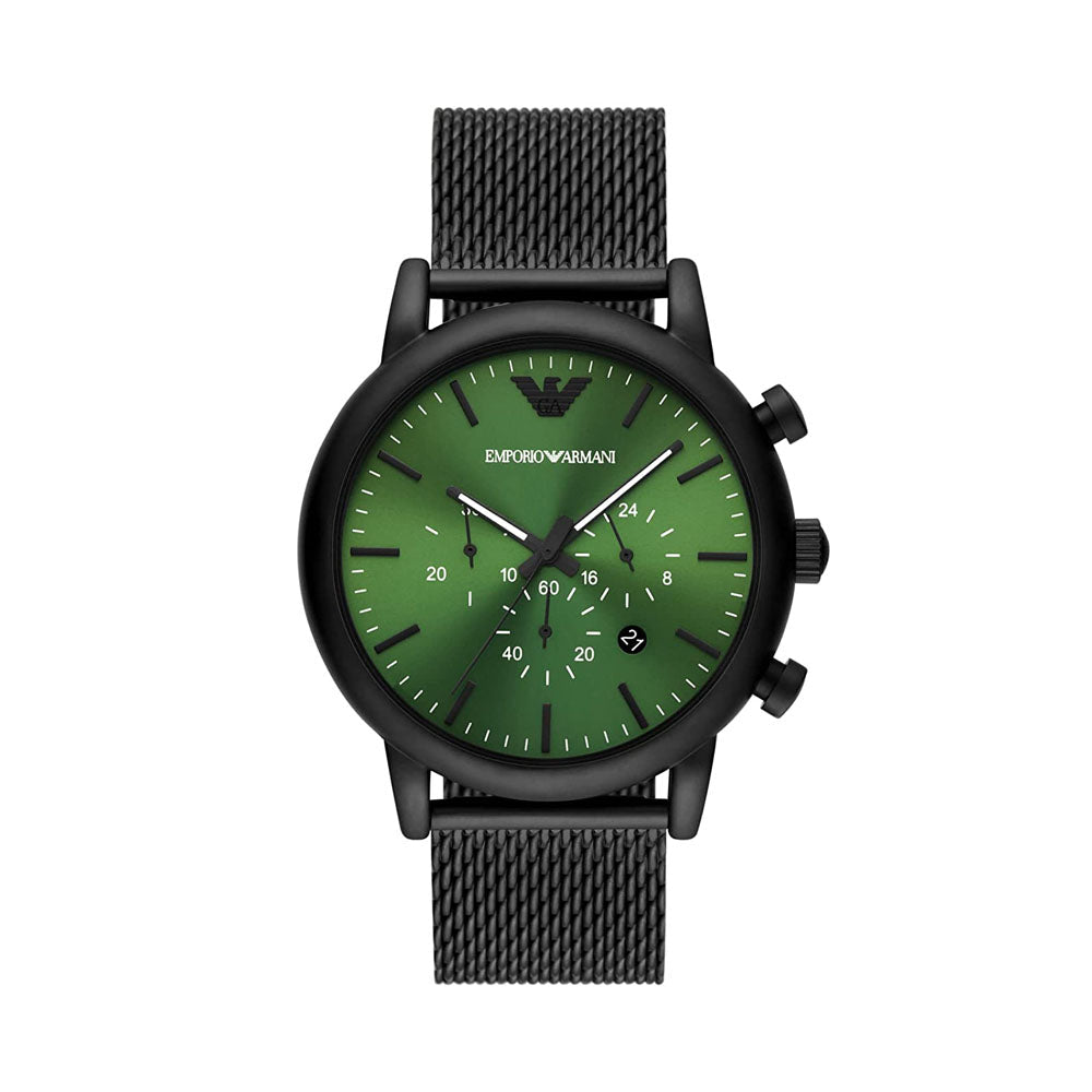 Emporio Armani Luigi Analog Green Dial Men's Watch-AR11470