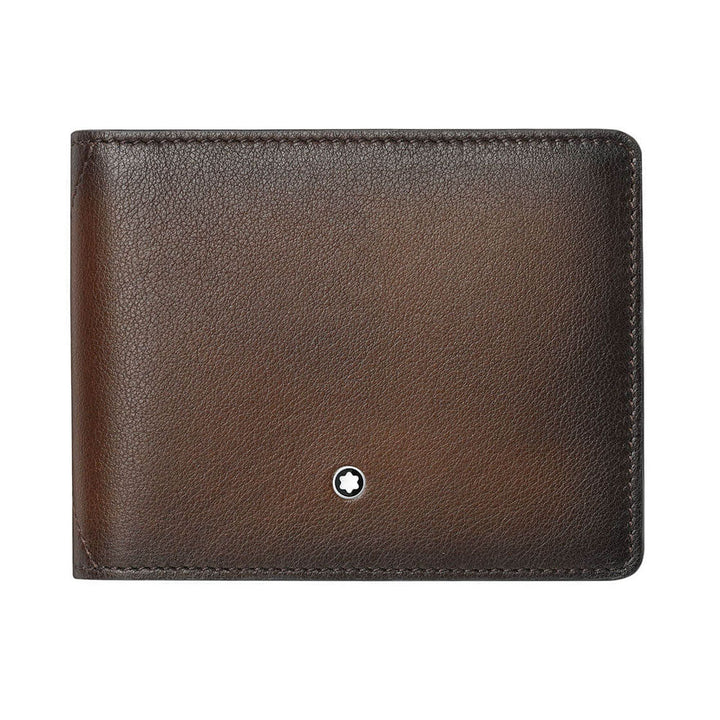 Mont Blanc 118352 Meisterstück Sfumato 4CC Wallet With Money Clip Small – Brown