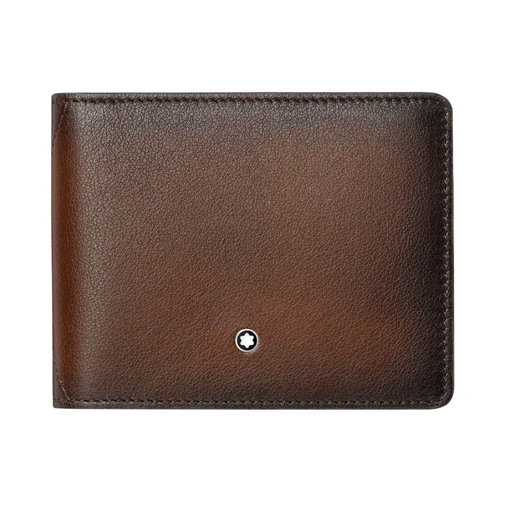 Mont Blanc 118352 Meisterstück Sfumato 4CC Wallet With Money Clip Small – Brown