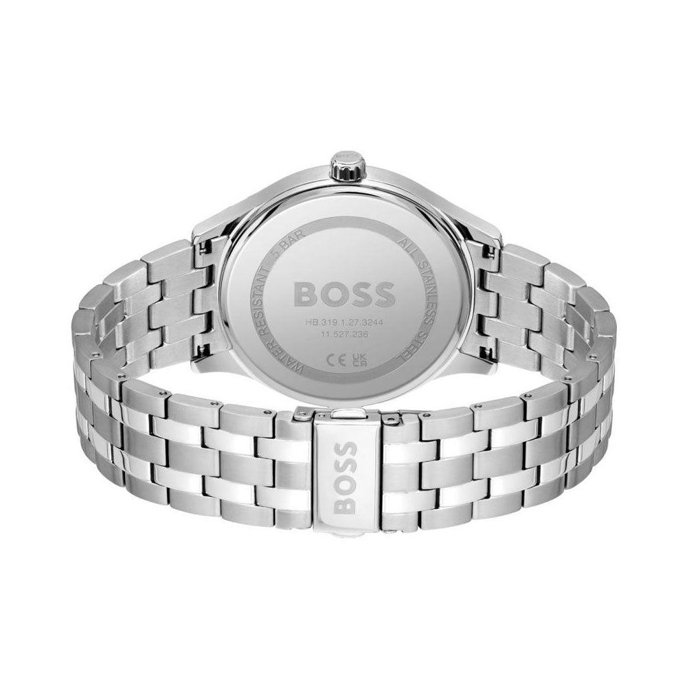 Hugo Boss Elite Silver & Black Watch 1513896