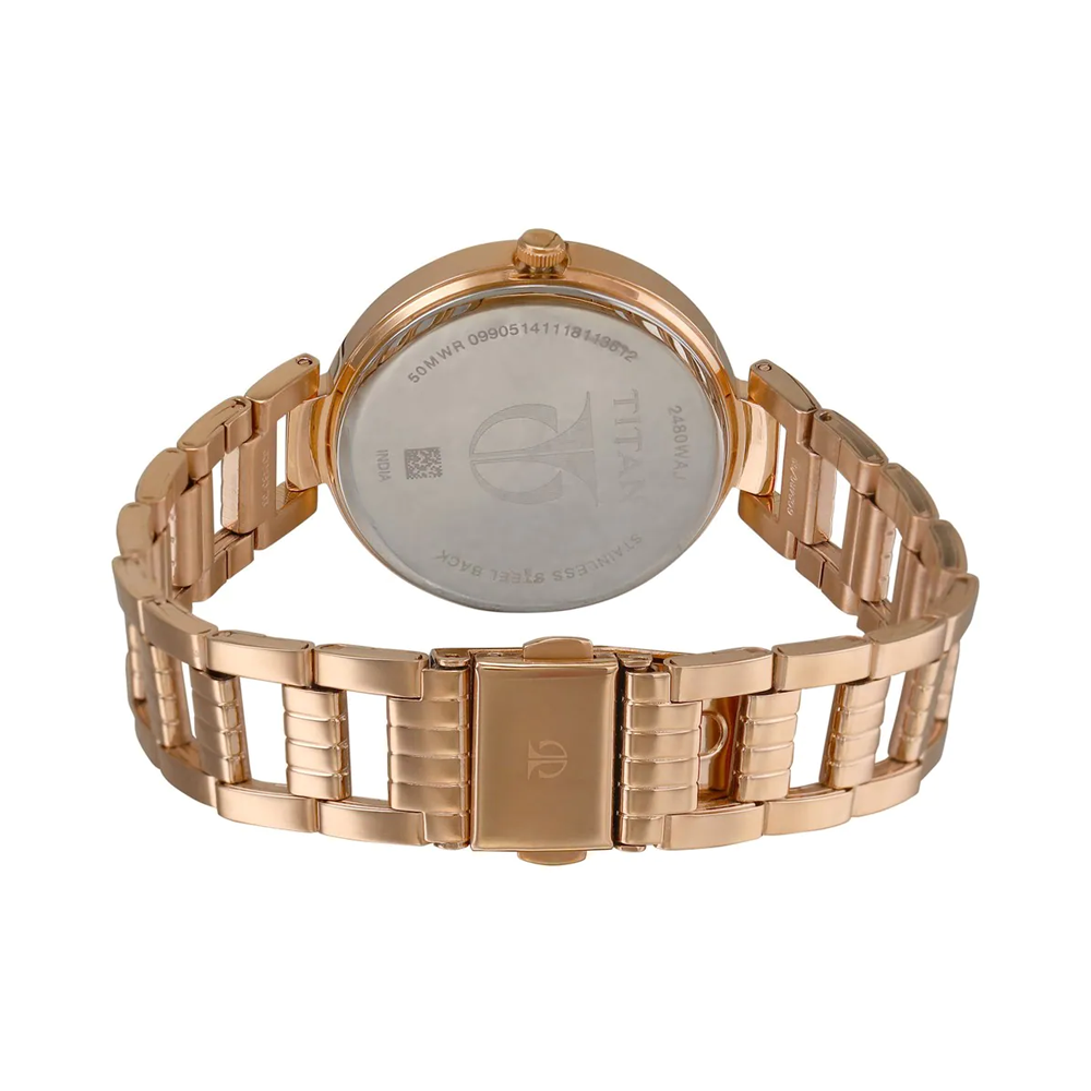 Titan Sparkle Pink Dial Analog Watch For Women NP2480WM03