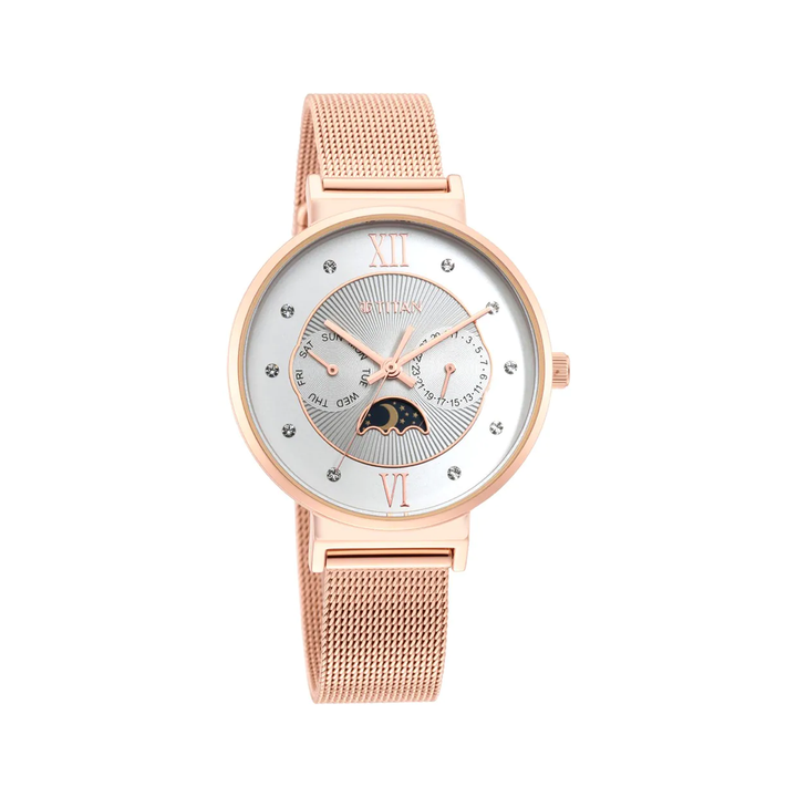 Titan 95144WM01 Slimline Analog Watch For Women