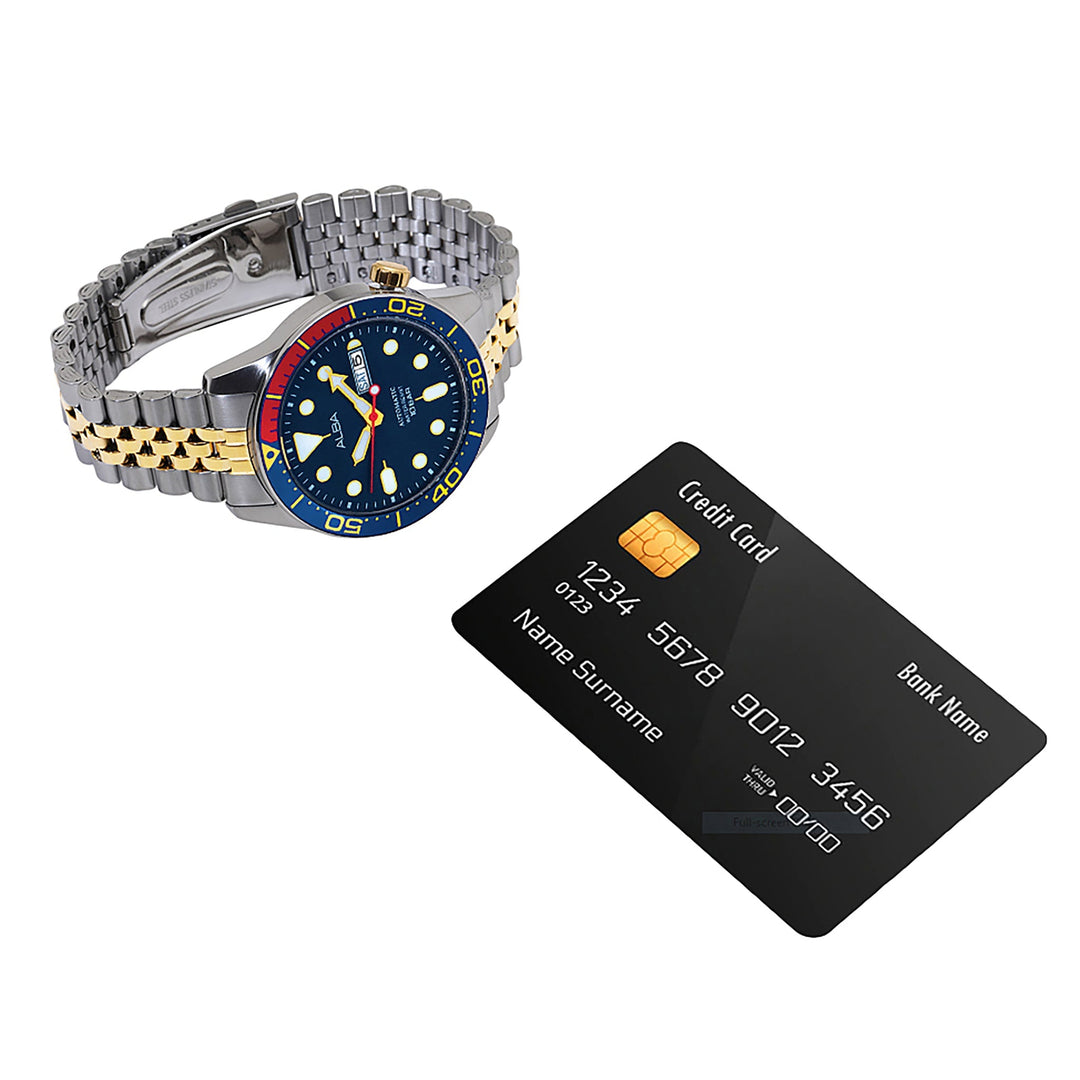 Alba AL4185X1 Blue Dial Mechanical