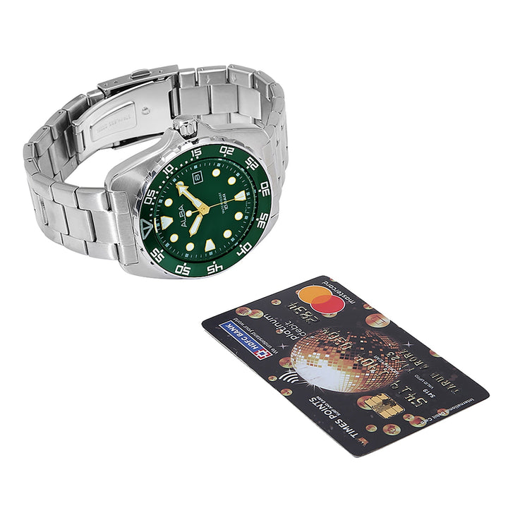 AS9M87X1 Forest Green Luminous Watch