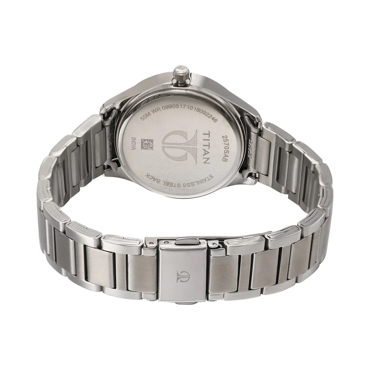 Titan Sparkle Grey Dial Watch for Women NN2570SM07