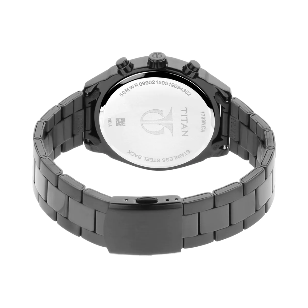 Titan All Black Analog Dial Men's Watch-NP1733NM01