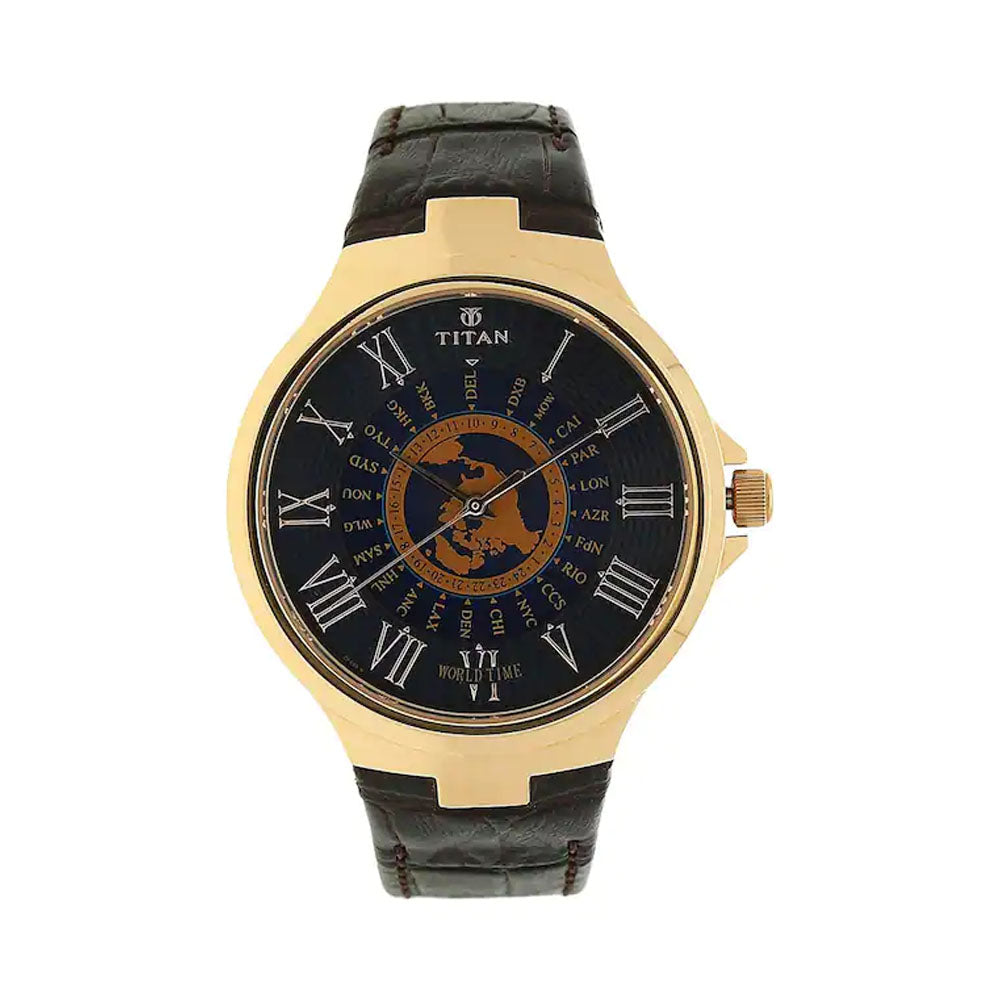 Titan 1706WL02 Globe Trotter Analog Watch For Men