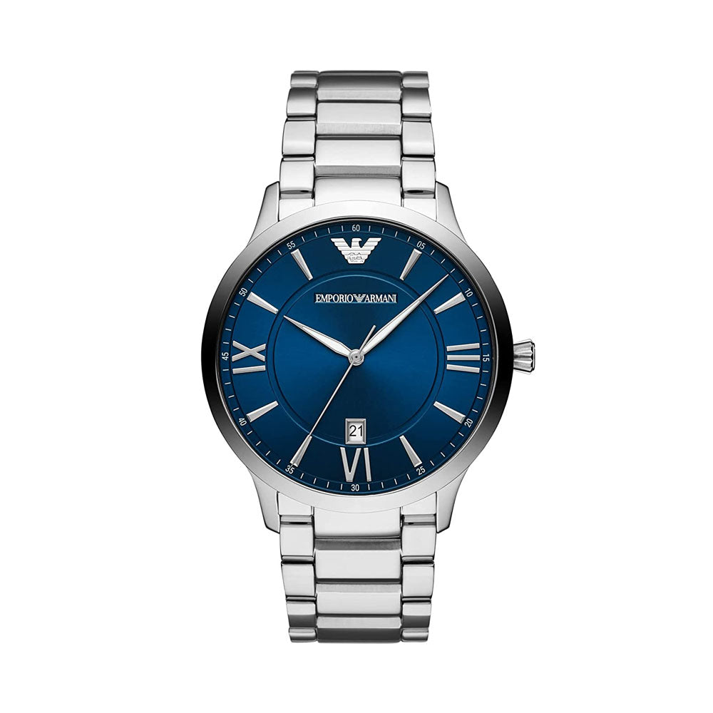 EMPORIO ARMANI AR11227 Giovanni Blue Dial Watch for Men