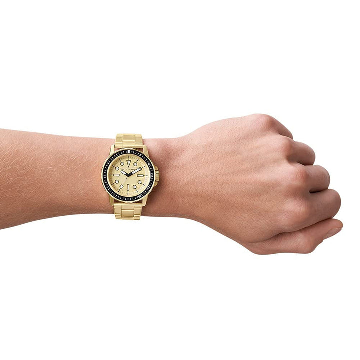 Armani Exchange Analog Gold Dial Men's Watch-AX1854