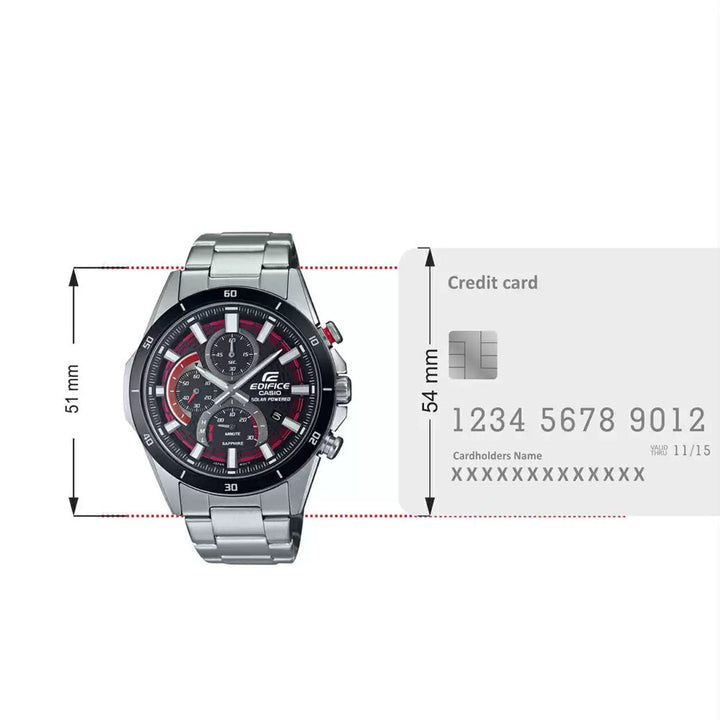 CASIO EDIFICE Men Chronograph Solar Powered Watch - EX539