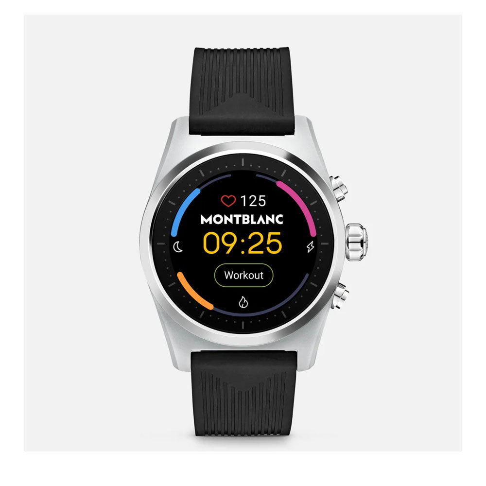 Mont Blanc 128410 Summit Lite Smartwatch - Grey with Rubber Strap