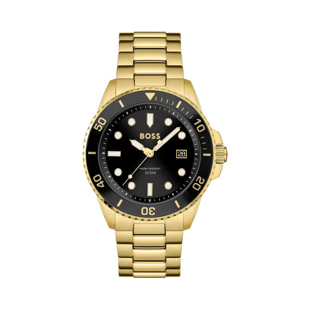 BOSS Ace Men's Gold & Black Watch 1513917