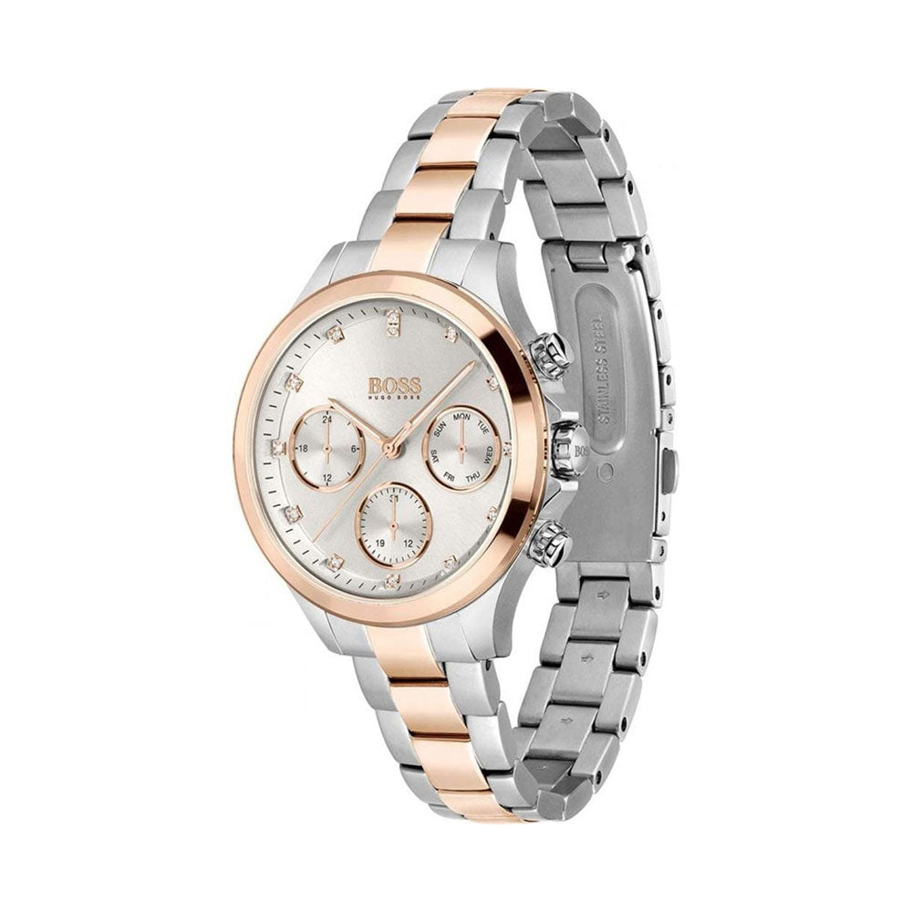 Hugo Boss Watches Hera Day-Date Analog Silver Dial Women's Watch -1502564