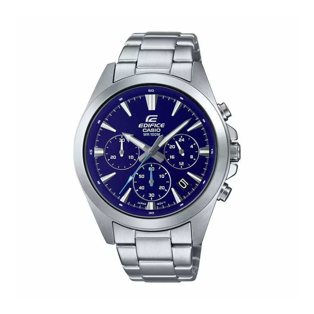 CASIO Edifice Men Chronograph Watch with Stainless Steel Strap - ED545