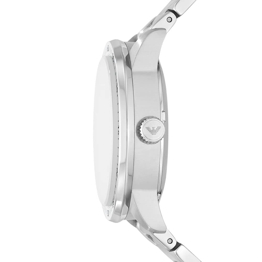 Emporio Armani Men's 43mm Steel Bracelet & Case Quartz Silver-Tone Dial  Chronograph Watch AR1879 - Walmart.com