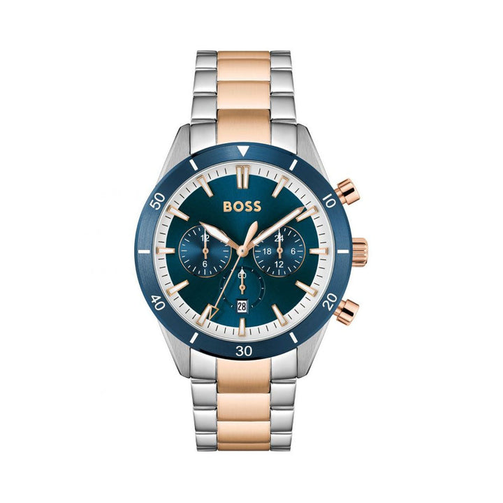 Hugo Boss Men Santiago Round Blue Watches 1513937