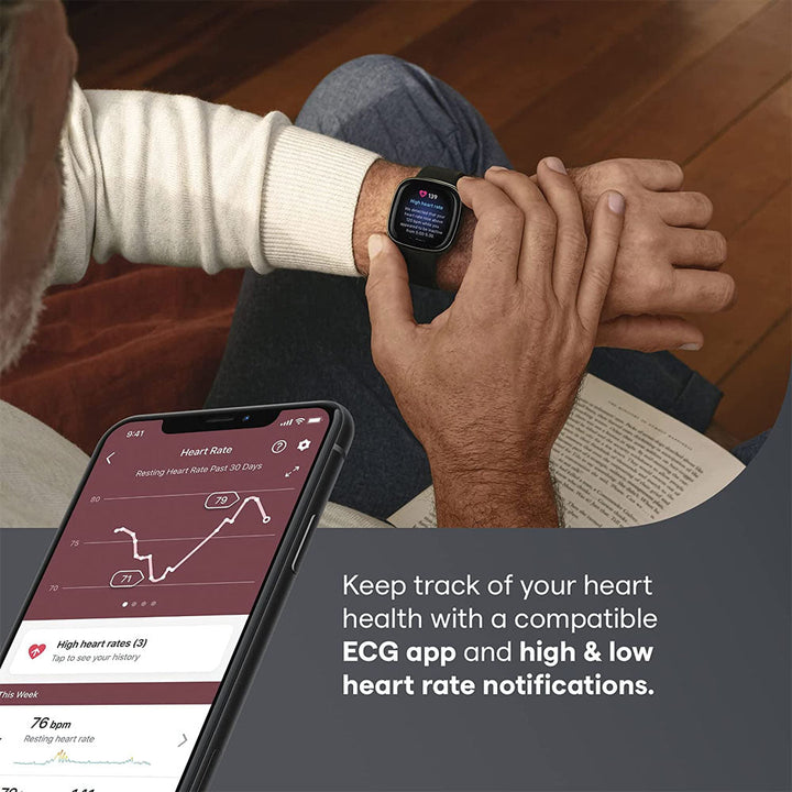 Fitbit Sense Advanced Health Smartwatch (Carbon/Graphite)