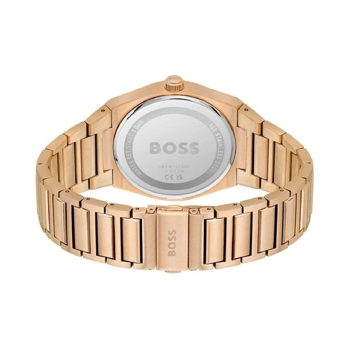 Hugo Boss Steer Blue Dial Stainless Steel Qtz Watch 1513995