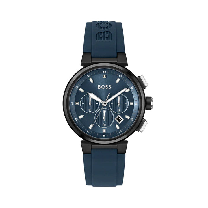 Hugo Boss Blue Silicone Chronograph Men's Watch - 1513998