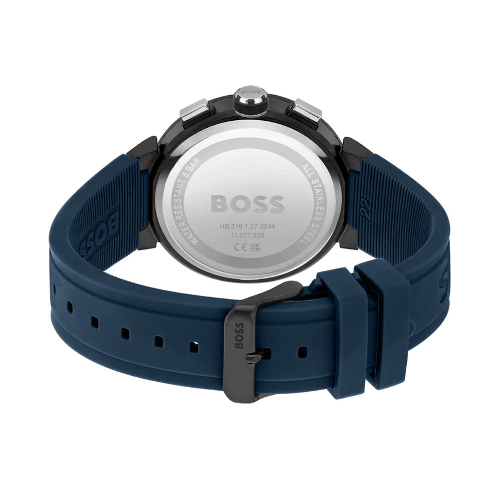 Hugo Boss Blue Silicone Chronograph Men's Watch - 1513998