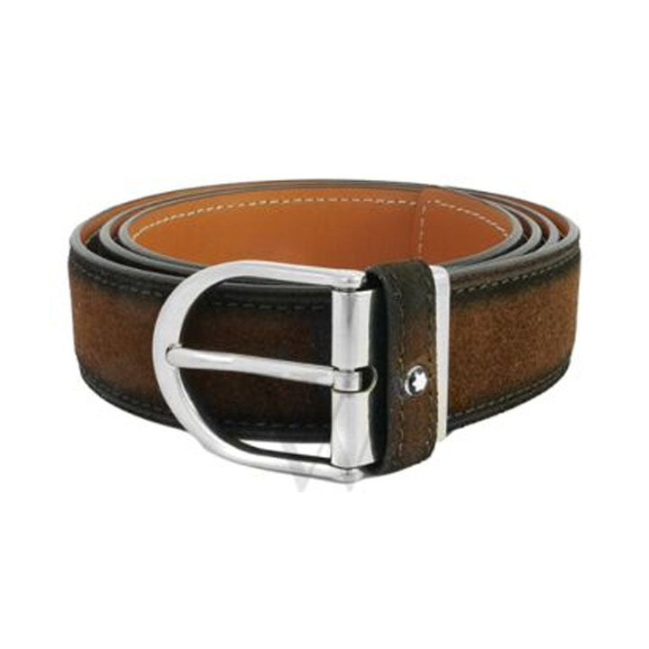 Mont Blanc 123916 In Light Brown Leather With Palladium-Coated Buckle