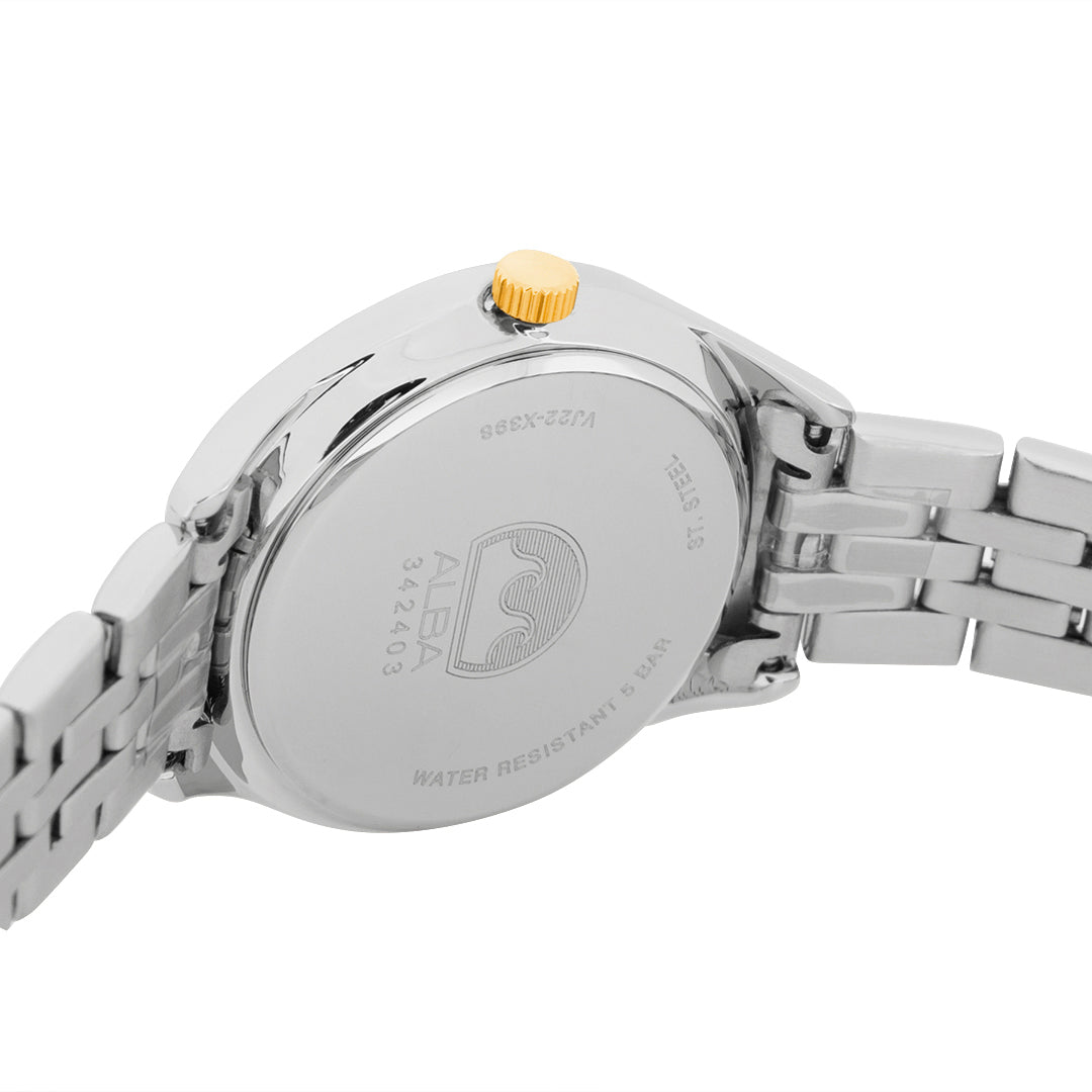 Alba AH7BT3X1 Opal White Ladies Watch