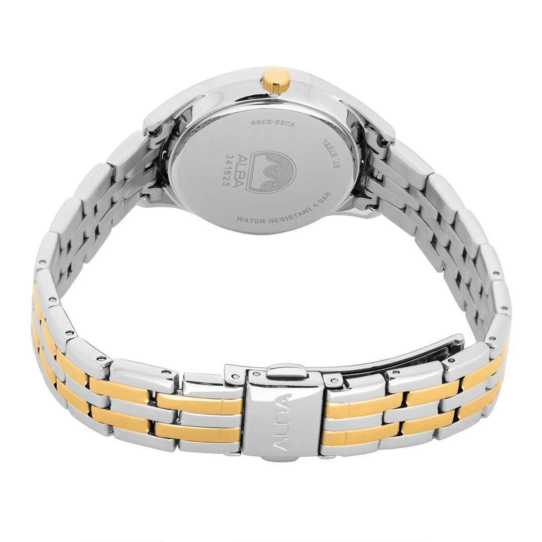 Alba AH7BT3X1 Opal White Ladies Watch